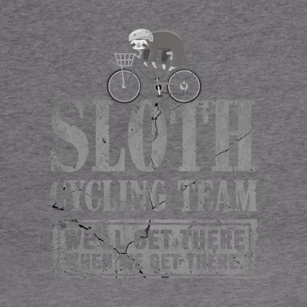 SLOTH CYCLING TEAM by JohnetteMcdonnell